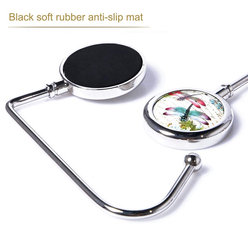 CREATIEE-PRO 6 Pack Purse Hook Long Handbag Hanger for Table Desk, Creatiee Portable Bag Holder Under Counter Handbags Hook for Women Girl (Style 1) - Image 4